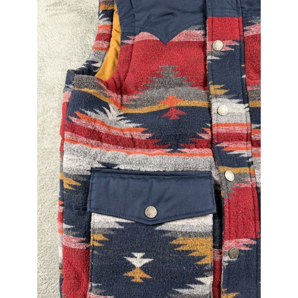 Cinch Vest Youth Boys L 12 Aztec Western Puffer Snap Front Ranch
